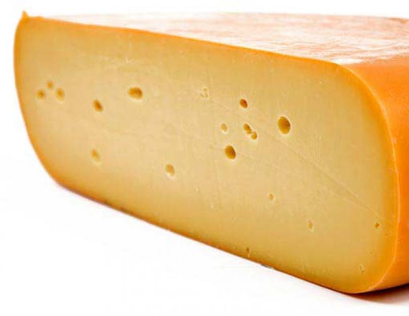 Голландский сыр: калорийность, рецепты, состав, фото, как приготовить