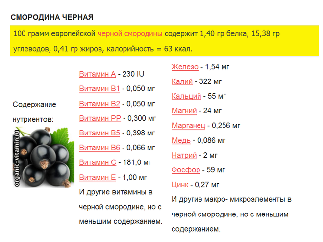 Сколько калорий в черной смородине? - худеем911.ру - помощь женщинам в похудении.