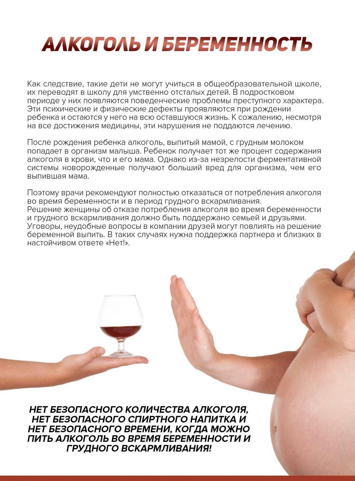 Алкоголь при беременности – употребление допустимо или нет