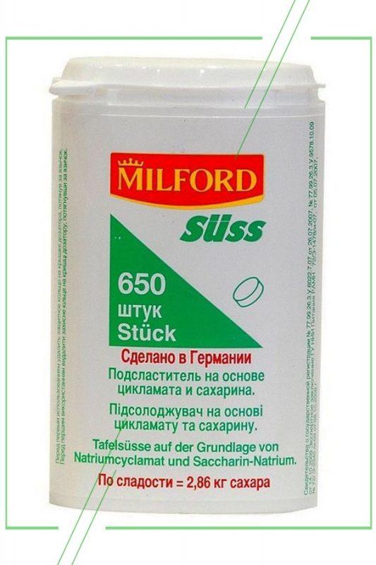 Сахарозаменитель милфорд: польза и вред, состав подсластителя