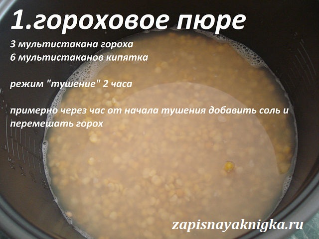 Сколько калорий в гороховой каше по разным рецептам? | mnogoli.ru