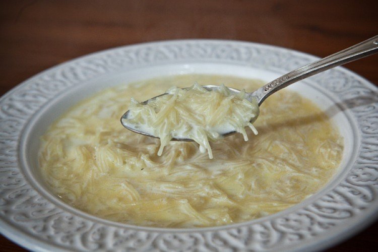 Молочный суп с макаронами ракушки расчет калорийности пошаговый рецепт с фото