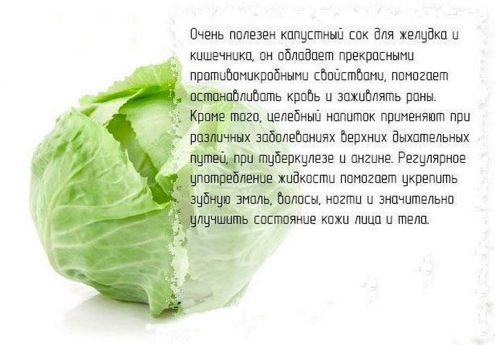 Польза и вред от капустного сока для здоровья