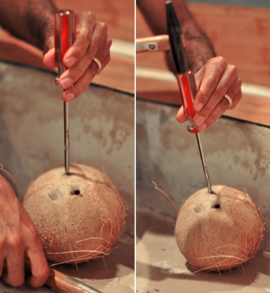 Как правильно открыть кокос в домашних условиях: правильно раскалываем кокос молотком